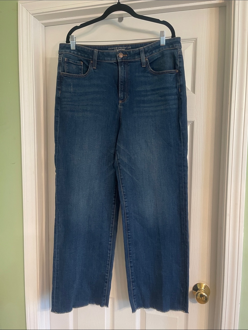 Chico's High Rise Straight Leg Jeans Sz 3 Women US 16